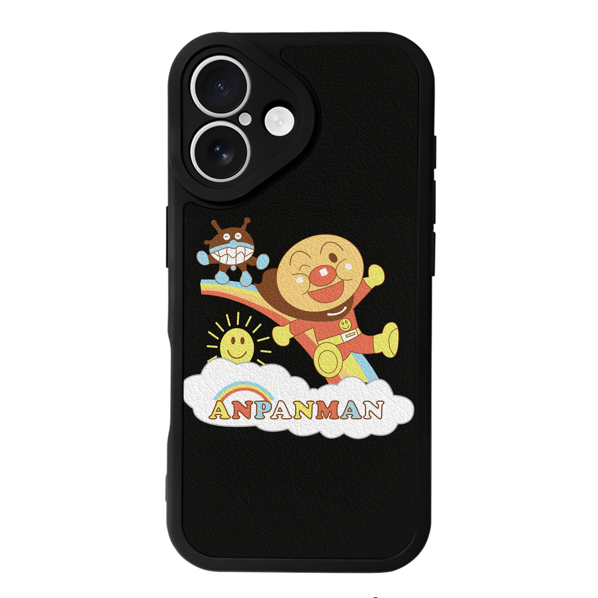 （画像用） アンパンマン Anpanman 【iPhone 16シリーズ対応】シリコンスマホケース（レザー調） 材質：シリコン